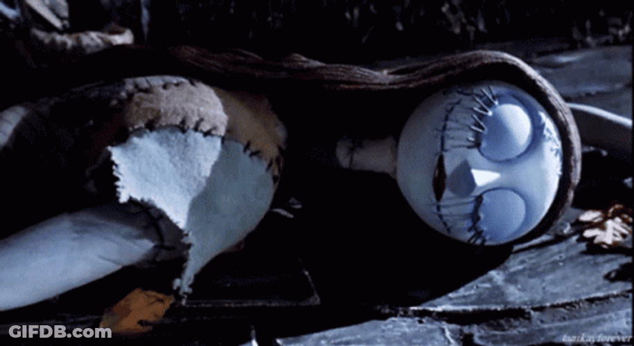 Rag Doll Sally The Nightmare Before Christmas GIF