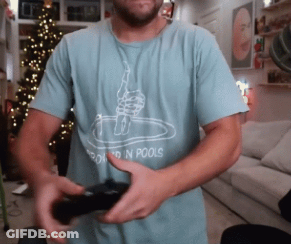 Rage Quit Gamer Mizkif Throwing Console GIF