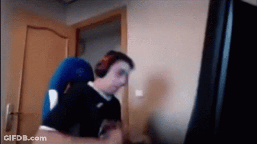Rage Quit Going Bonkers Table Smash GIF