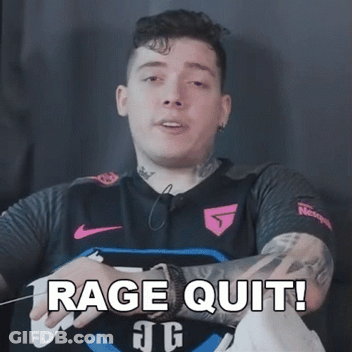 Rage Quit Guy Stopped Playing Warzone GIF