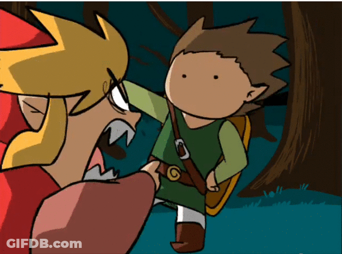 Rage Scream Zelda Link GIF