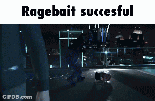Ragebait Successful Advertisement Man And Dog GIF