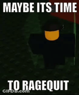 Ragequit Cartoon Character GIF