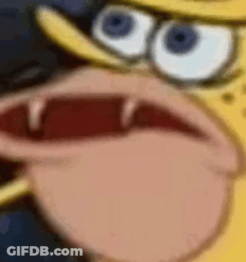 Raging Caveman Spongebob Squarepants GIF