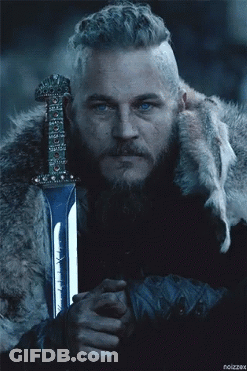 Ragnar Lothbrok Stare GIF
