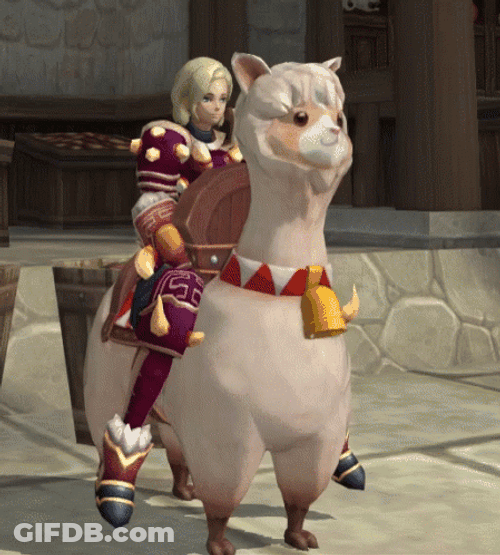 Ragnarok Llama Animated GIF