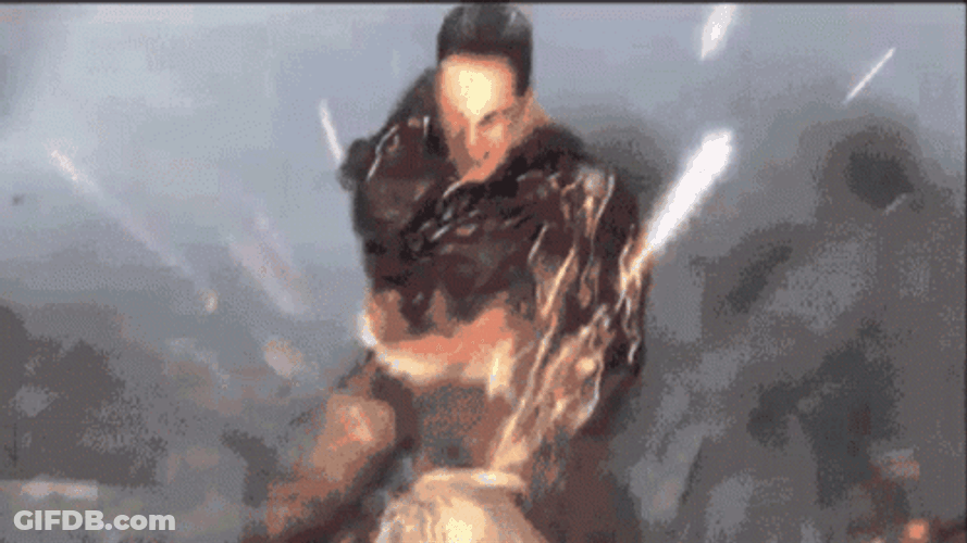 Raiden Punching Armstrong Fast Hands GIF