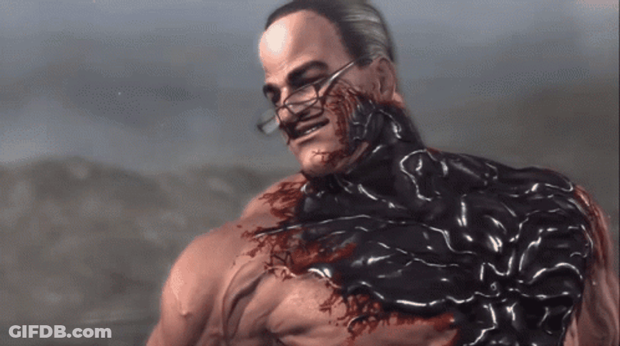 Raiden Punching Armstrong Fix Glasses GIF