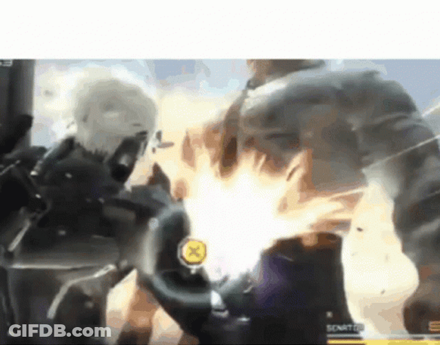 Raiden Punching Armstrong Just Prank GIF