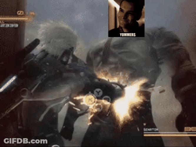 Raiden Punching Armstrong Meme Face Punch GIF