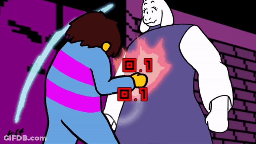 Raiden Punching Armstrong Toriel Undertale GIF