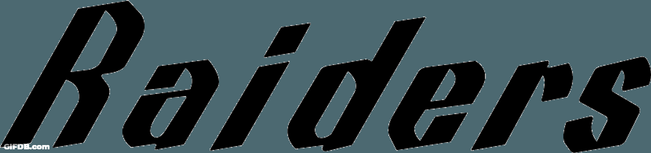 Raiders Black And White Mobile Design Text GIF