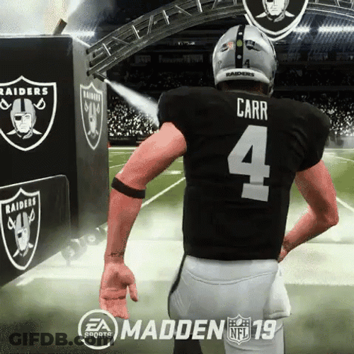 Raiders Entrance Derek Carr GIF