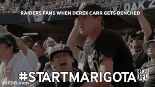Raiders Fans Watching Game GIF