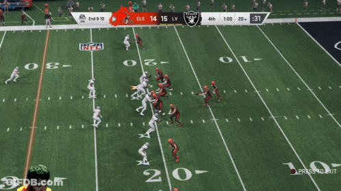 Raiders Football Game On Computer GIF