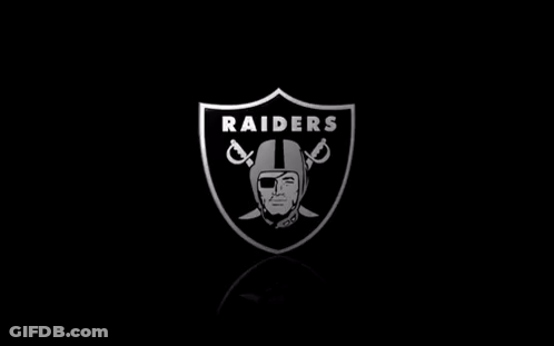 Raiders Logo Shield With Helmet Man And Sword GIF