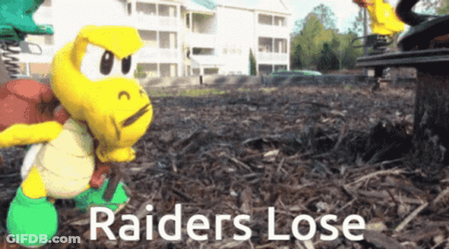Raiders Lose Koopa Troopa Floating Parade GIF