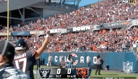 Raiders Vs Bears Football Game On Fox NFL GIF