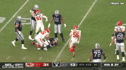 Raiders Vs Chiefs Football On ESPN GIF