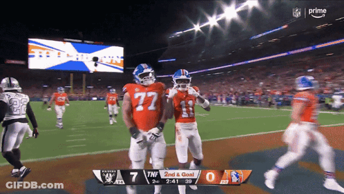 Raiders Vs Giants Football Game GIF