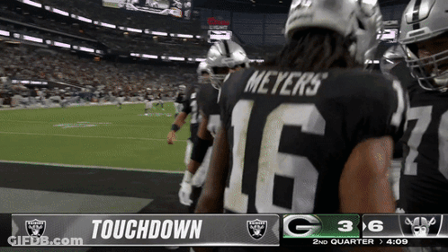 Raiders Vs Green Bay Packers Football Game GIF