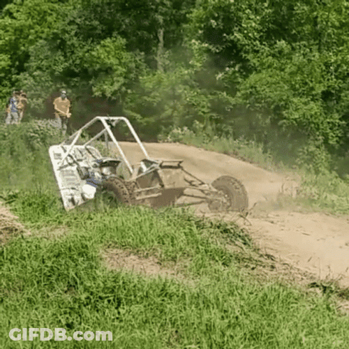 Rail Buggy Kart Jump Exhibition GIF