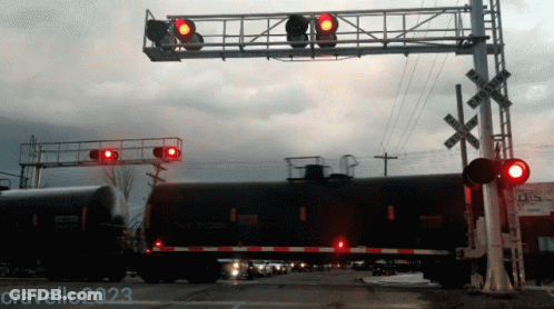 Railroad Crossing Photo By Cravello2020 GIF