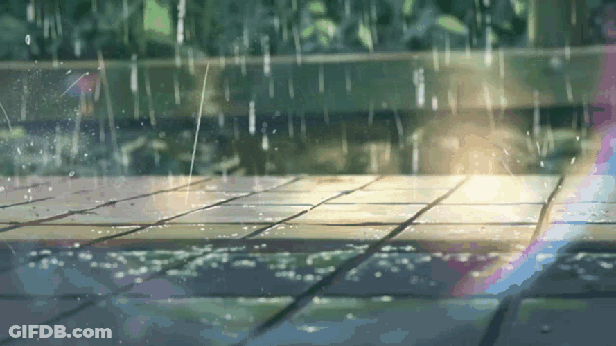 Rain Anime Castabide GIF