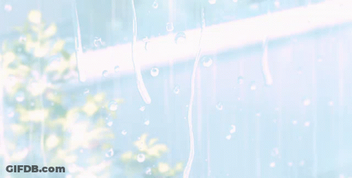 Rain Drops On A Window With The Sun Shining Through It GIF