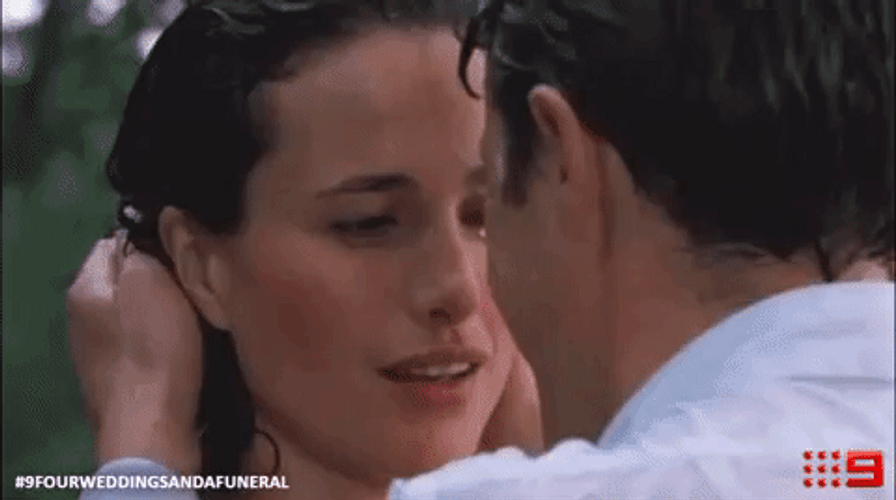 Rain Kiss Romantic Movie GIF