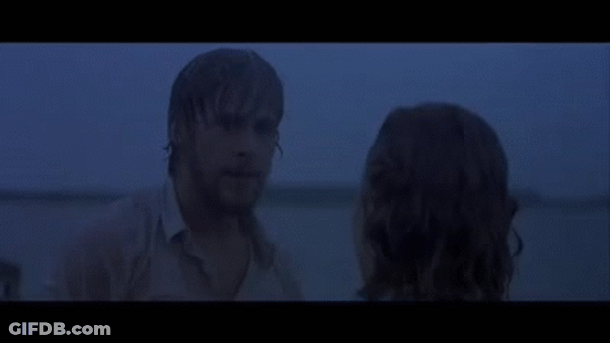 Rain Kiss The Notebook Movie GIF