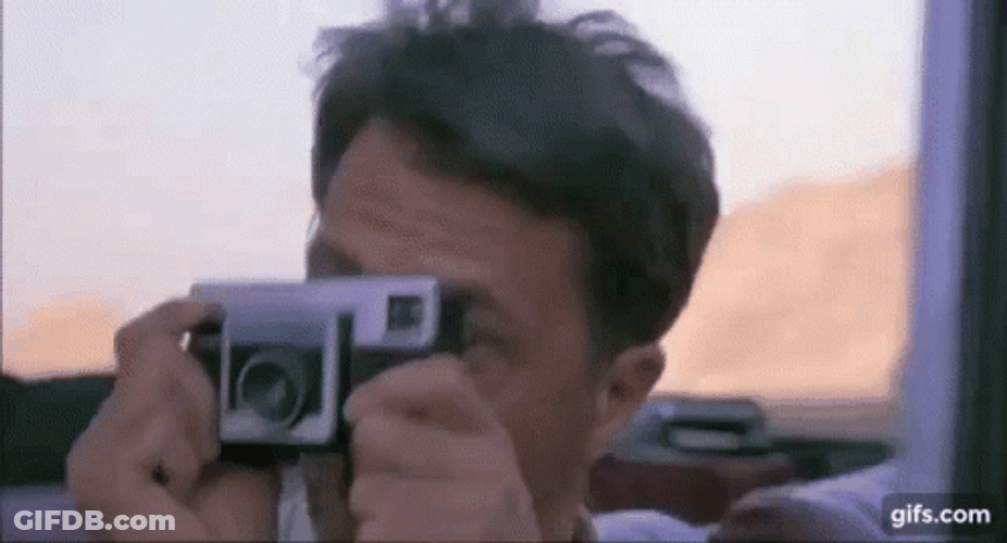 Rain Man Dustin Hoffman Taking Pictures GIF
