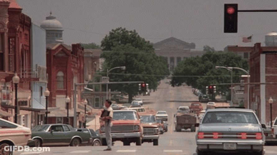 Rain Man Dustin Hoffman Traffic Light GIF