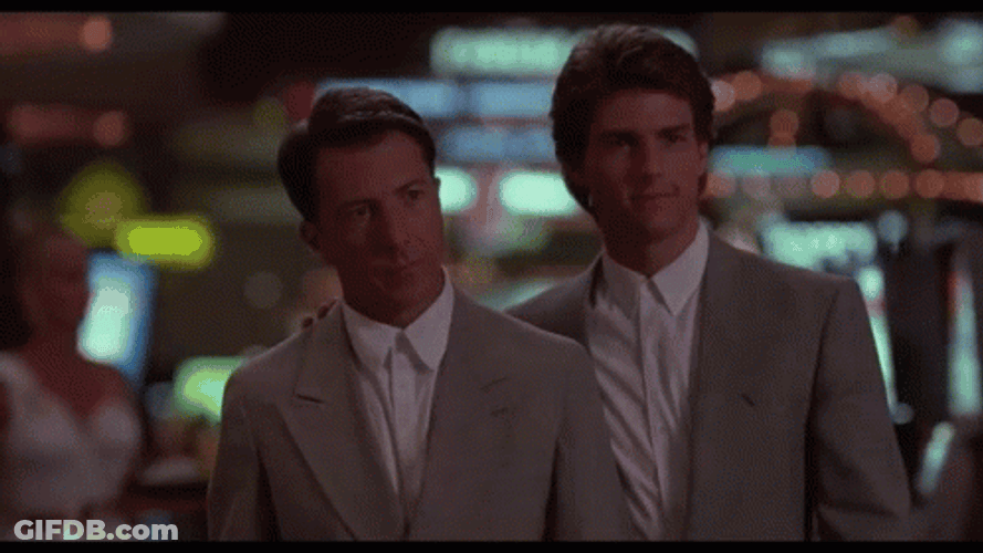 Rain Man Tom Cruise Dustin Hoffman Casino GIF