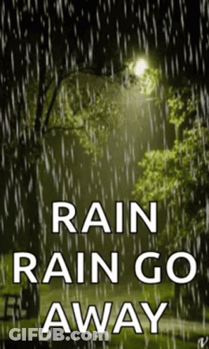 Rain Rain Go Away Poster With Street Light GIF