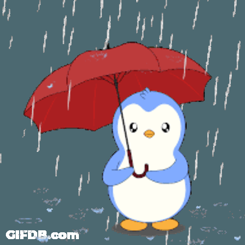 Rain Rainy Sticker GIF