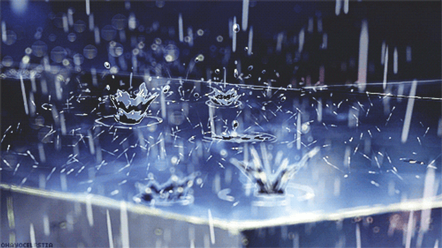 Rain Splatters Aesthetic PFP GIF