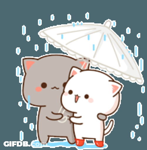 Rain Together Sticker GIF