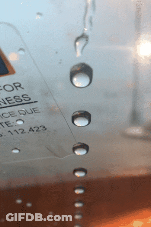 Rain Water Drip On Window GIF