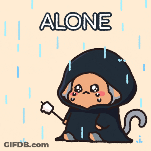 Rain Water Pouring Crying Alone GIF