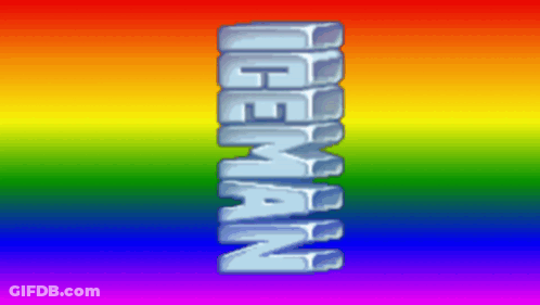Rainbow Background Iceman GIF