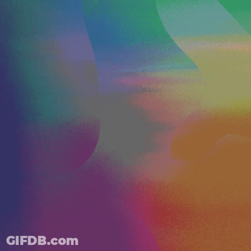 Rainbow Background With Purple And Orange Circle GIF
