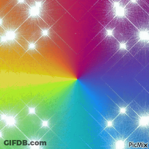 Rainbow Background With Sparkles Picmix GIF