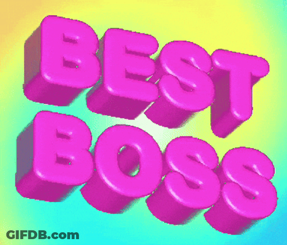 Rainbow Best Bosses Day GIF
