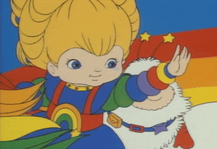 Rainbow Brite Blow A Kiss GIF