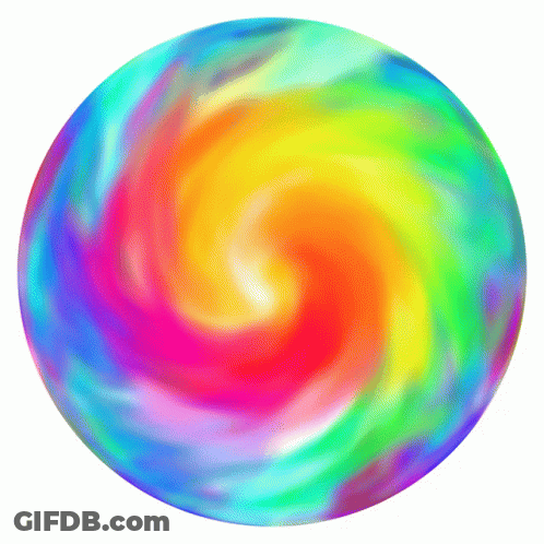 Rainbow Circle With Swirl GIF