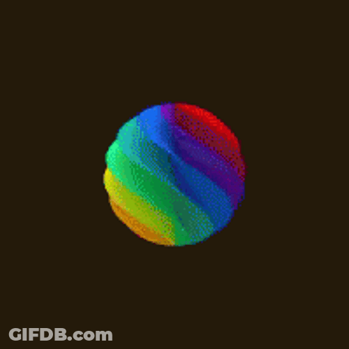 Rainbow Color Gradient Circling GIF