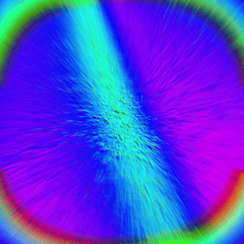 Rainbow Color Pumping Number 7 GIF