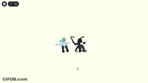 Rainbow Colored Character GIF