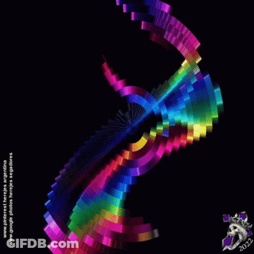 Rainbow Colored Swirl 2022 GIF